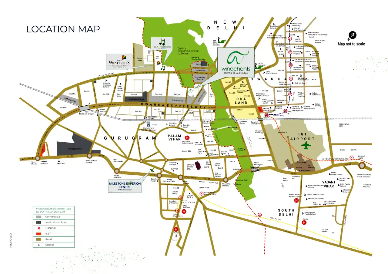 Nova at Experion Windchants Location Map